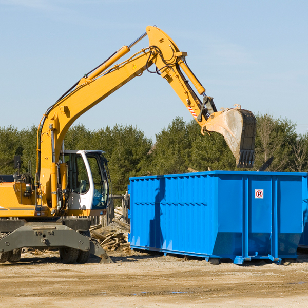 are there any restrictions on where a residential dumpster can be placed in East Nantmeal Pennsylvania